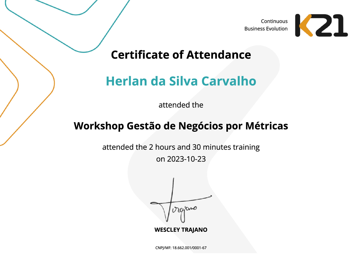 Certificado K21
